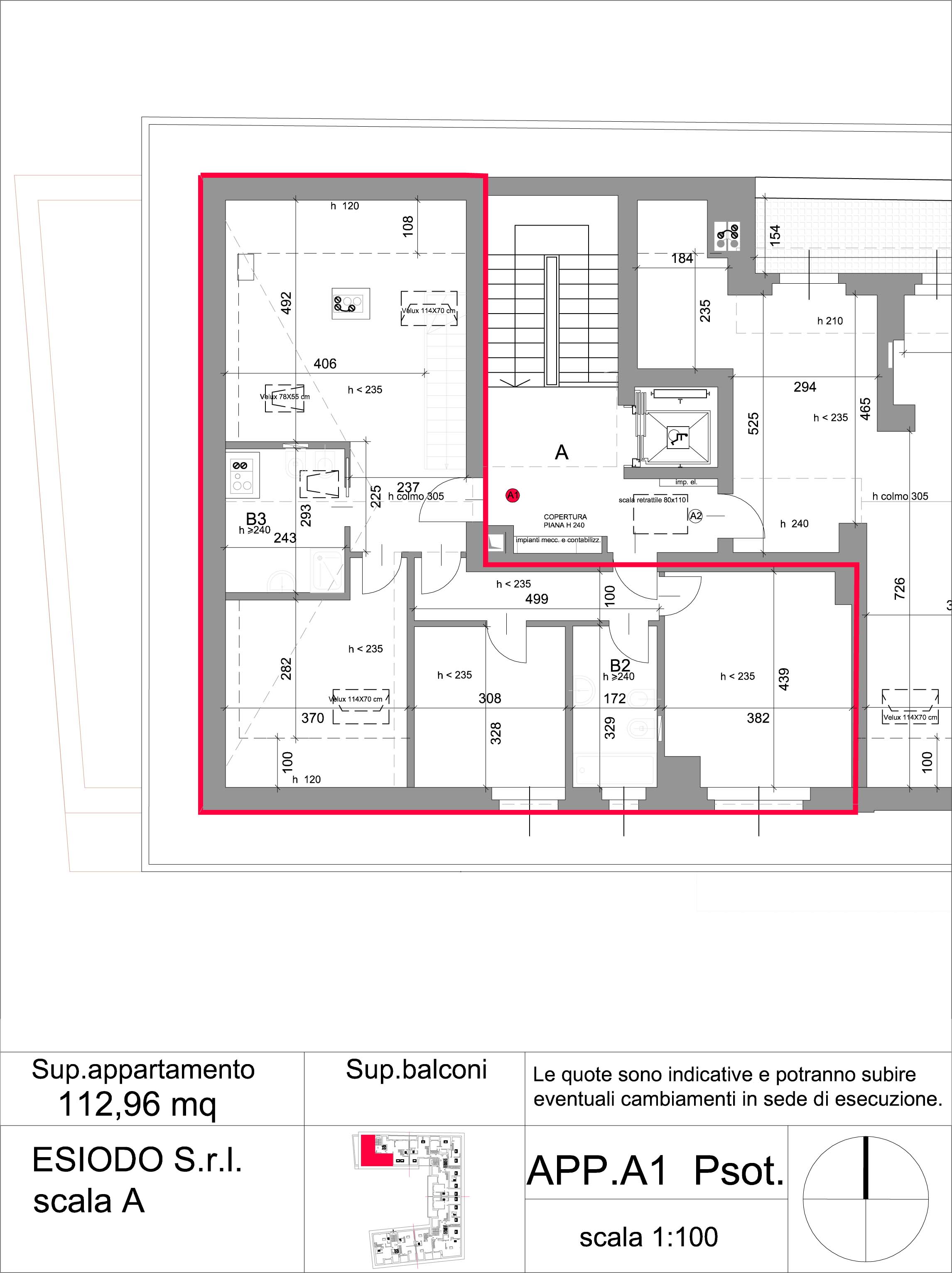 attico nuova costruzione residenza esiodo precotto