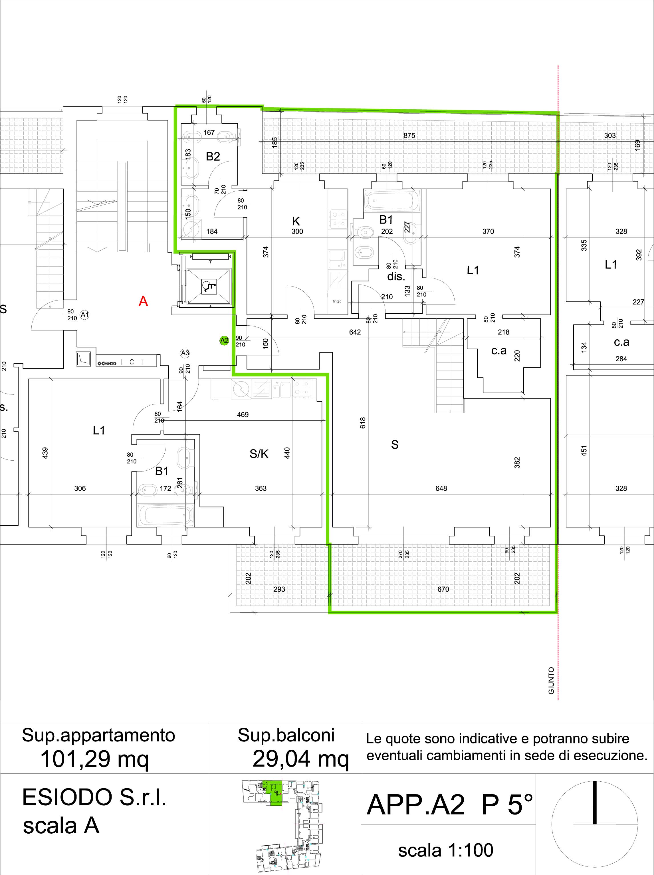 attico nuova costruzione residenza esiodo precotto