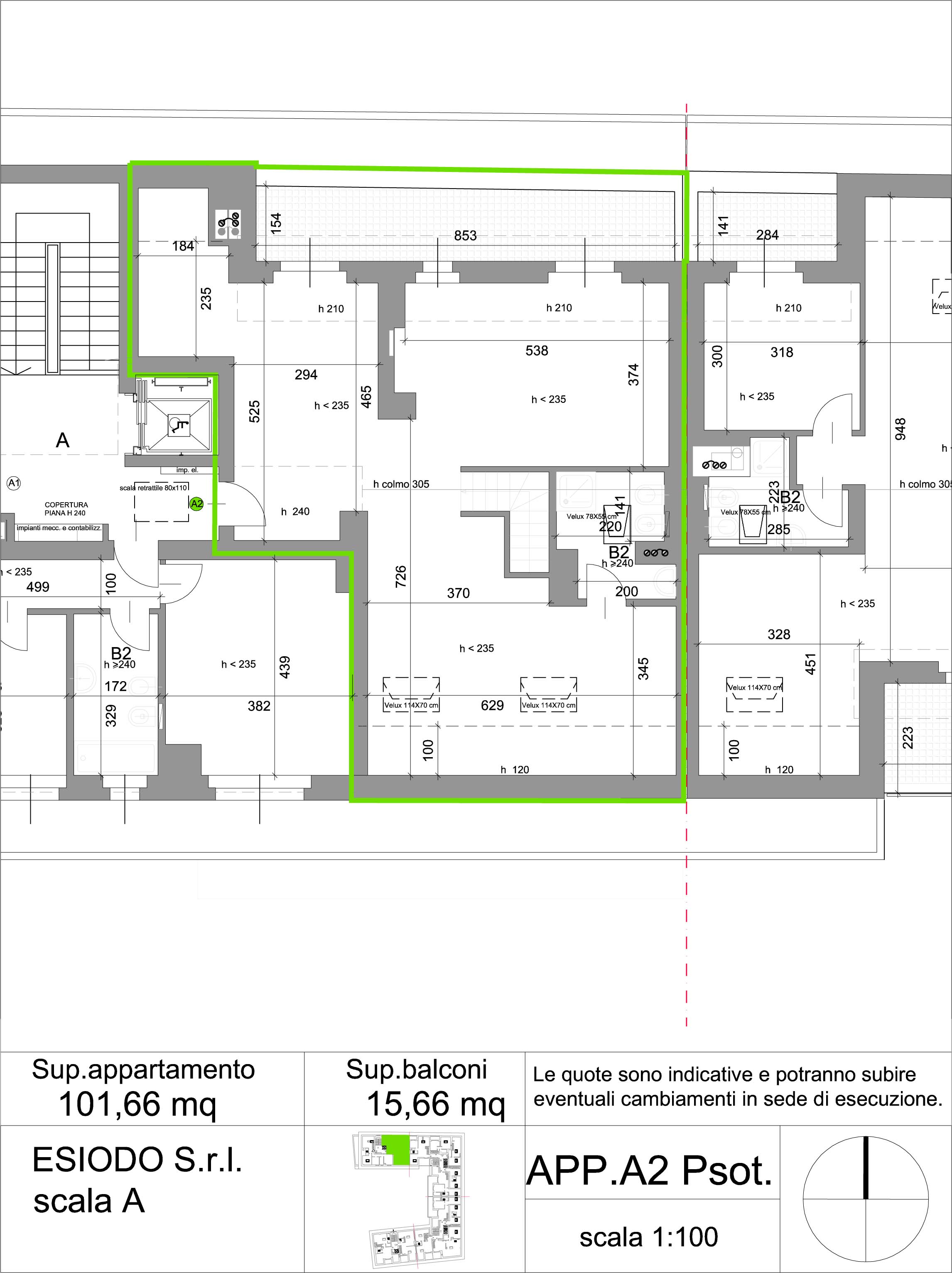 attico nuova costruzione residenza esiodo precotto