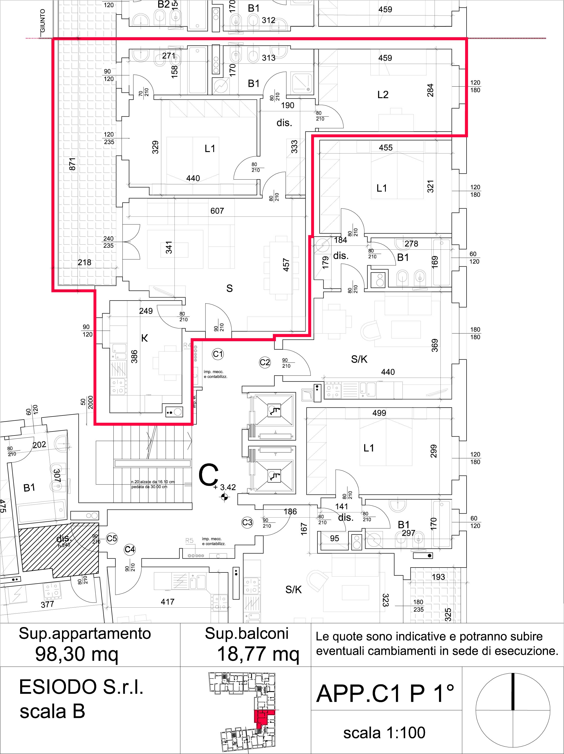 trilocale - Residenza esiodo -  appartamenti precotto