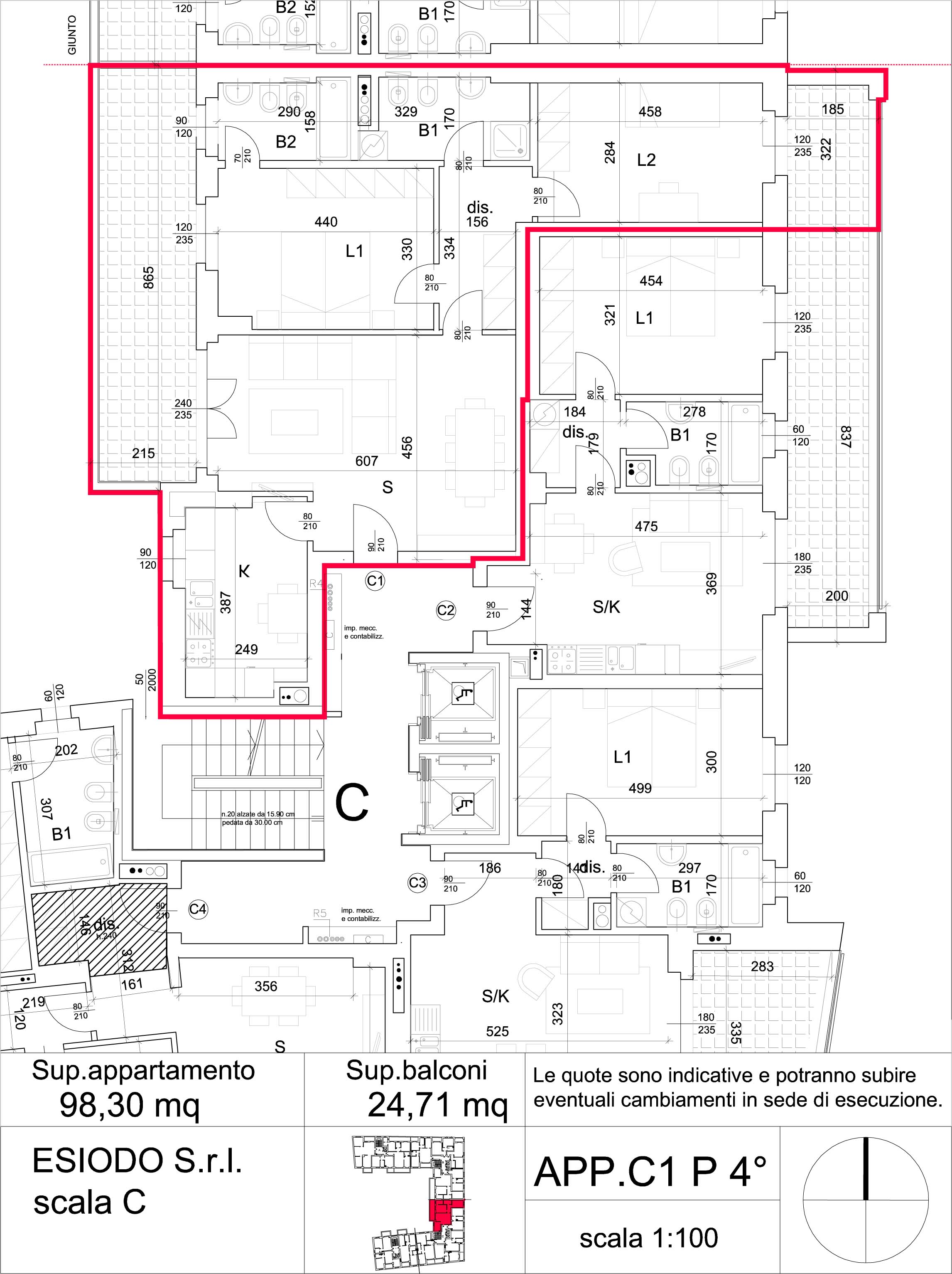 trilocale - Residenza esiodo -  appartamenti precotto