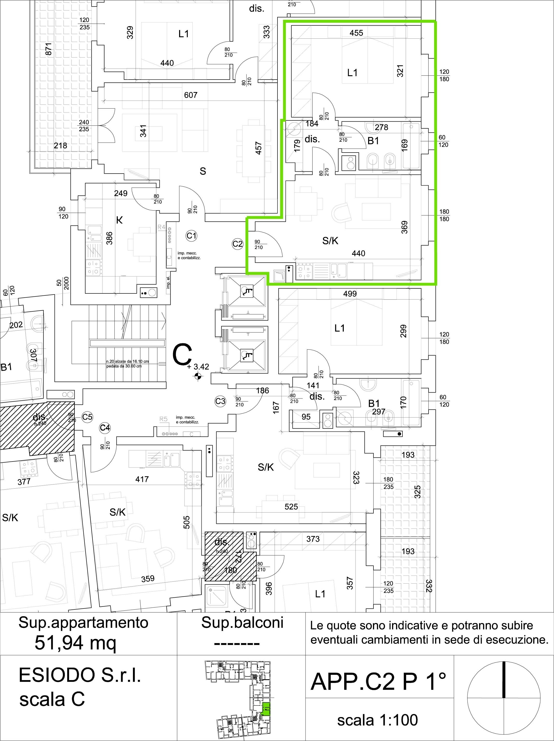 bilocale - Residenza esiodo -  appartamenti precotto