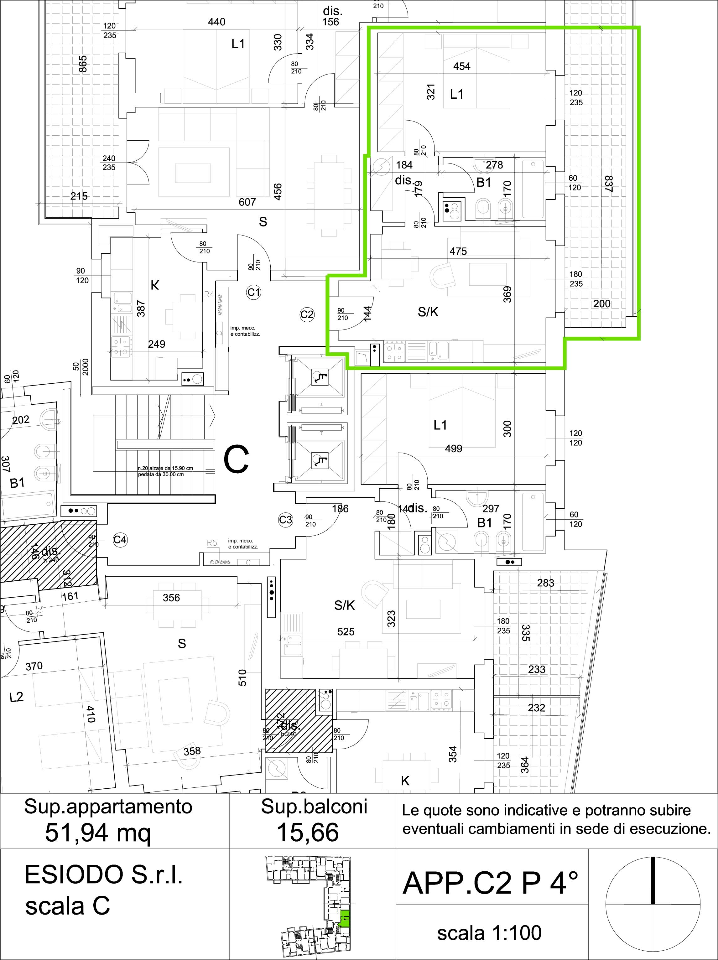 bilocale - Residenza esiodo -  appartamenti precotto