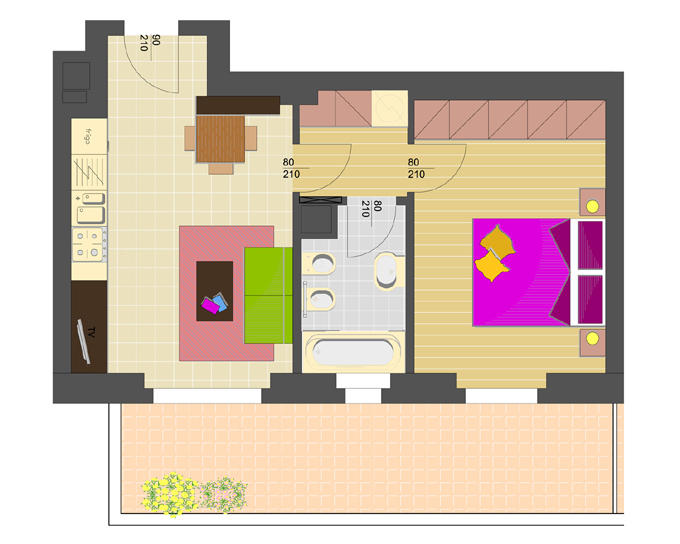 Bilocale in promozione - precotto Bilocale in promozione - Residenza Esiodo - Precotto