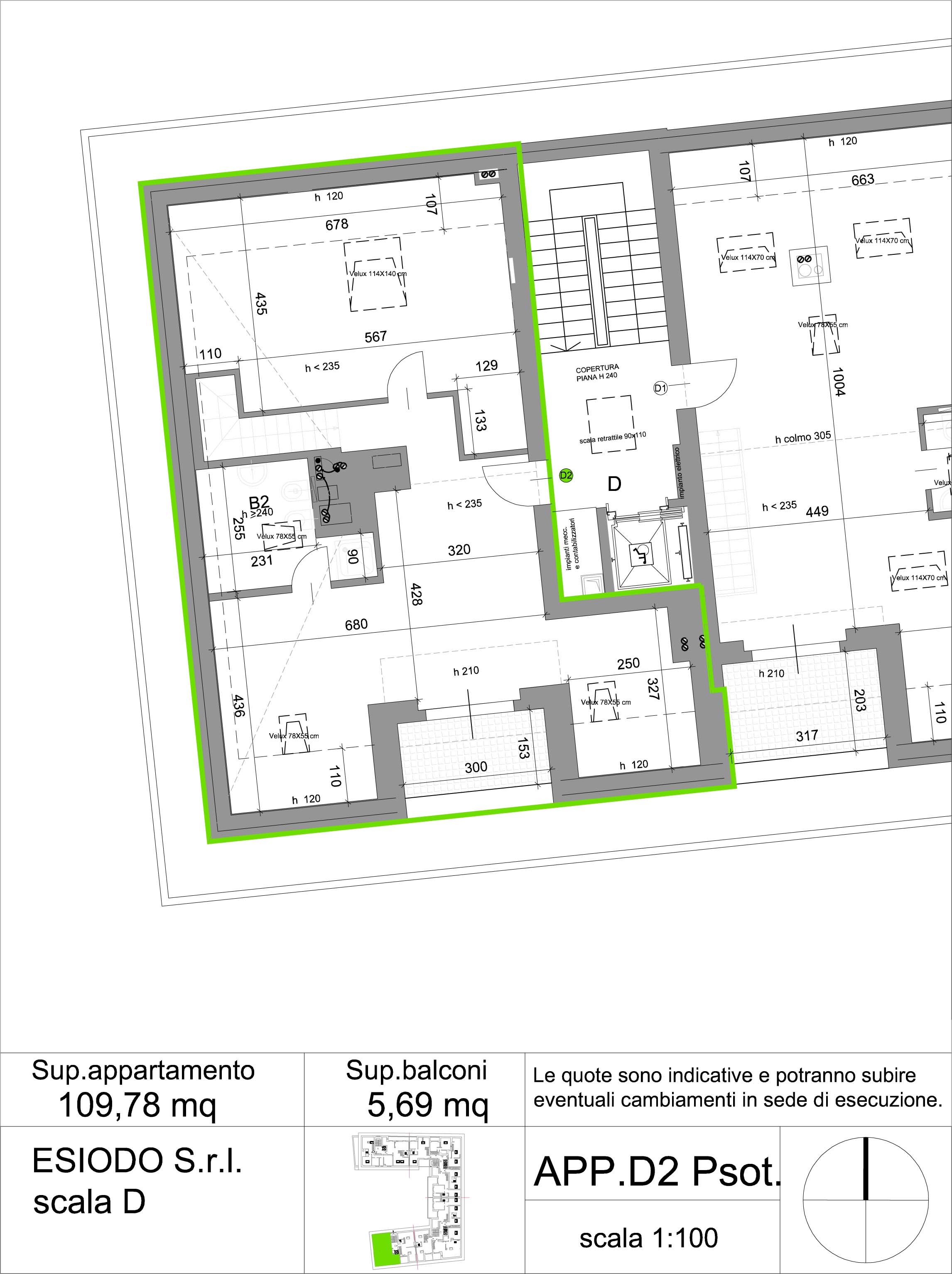 attico nuova costruzione residenza esiodo precotto