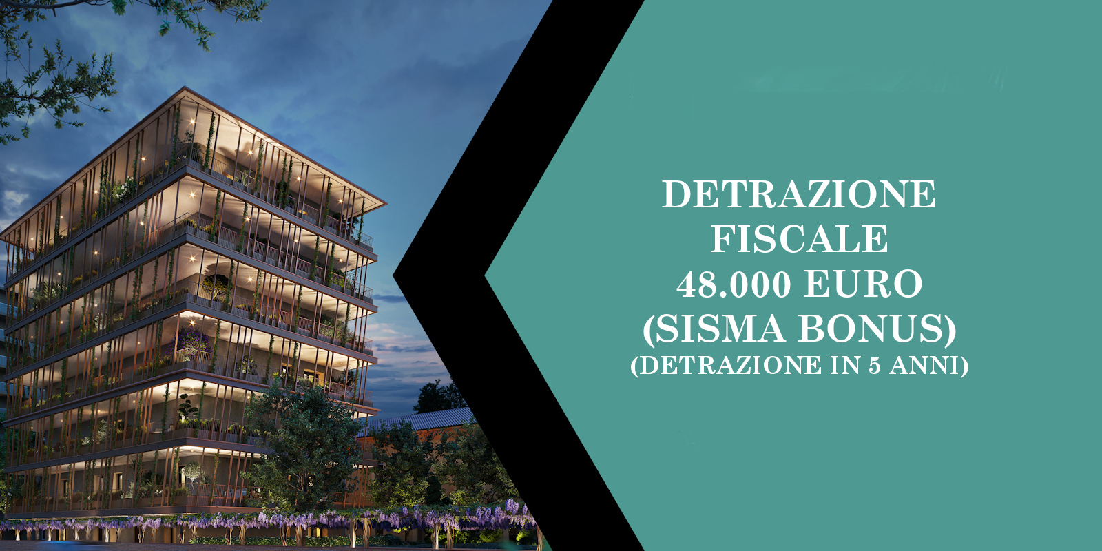 DETRAZIONE FISCALE 48.000 euro (SISMA BONUS 2026) IN 5 ANNI