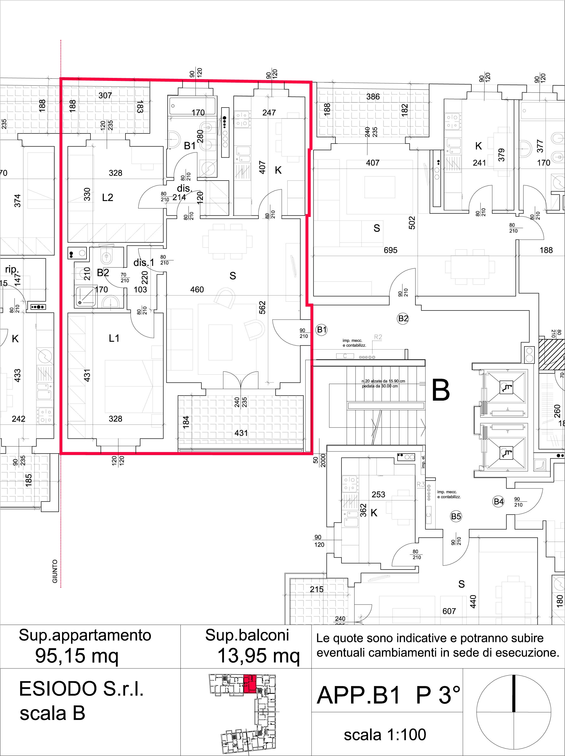 trilocale - Residenza esiodo -  appartamenti precotto