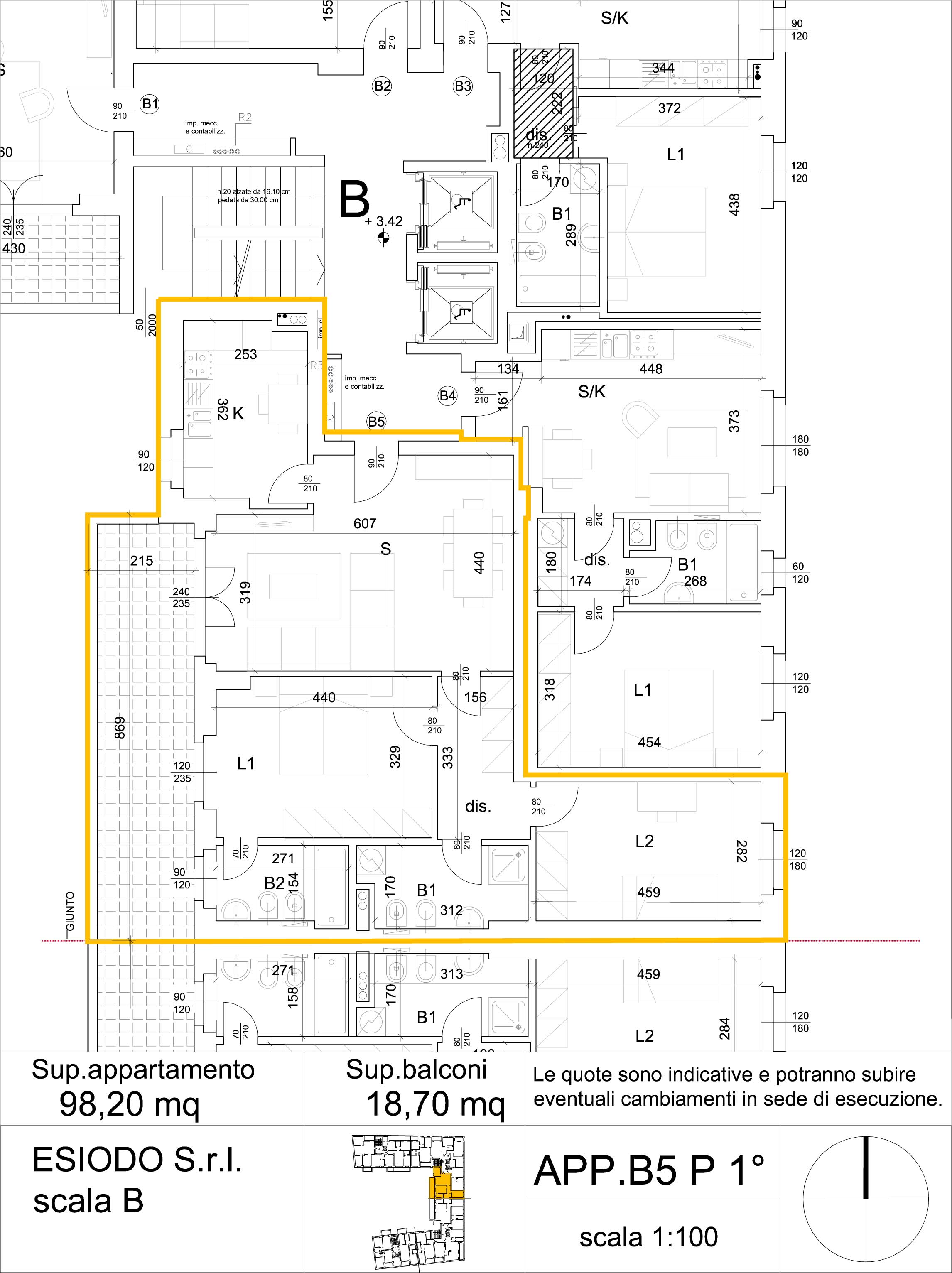 trilocale - Residenza esiodo -  appartamenti precotto